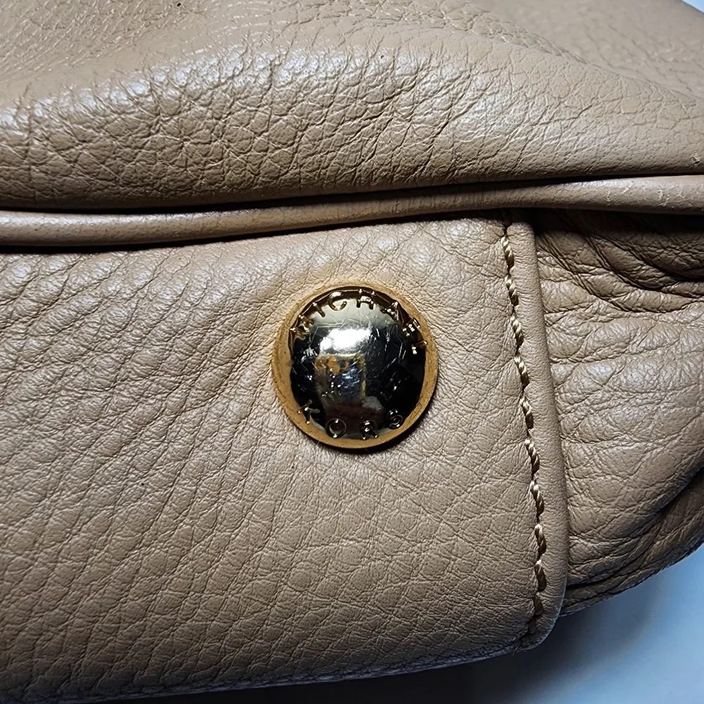 MICHAEL KORS FULTON XL Leather Tote Bag Satchel Shoulder Bag Multi‎ Section Hobo